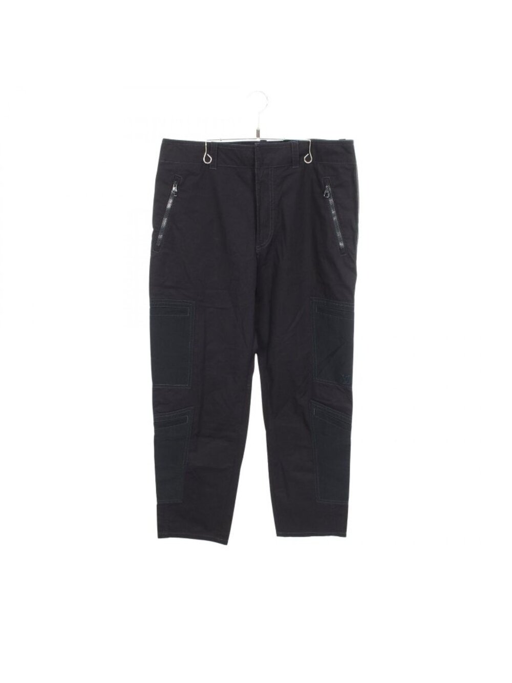Louis Vuitton Cargo Pants LV Logo Nylon Trim Cotton